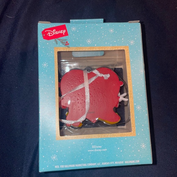 Hallmark Disney Minnie Mickey Love Santa Hat Christmas Tree Ornament New w Box - Picture 2 of 2